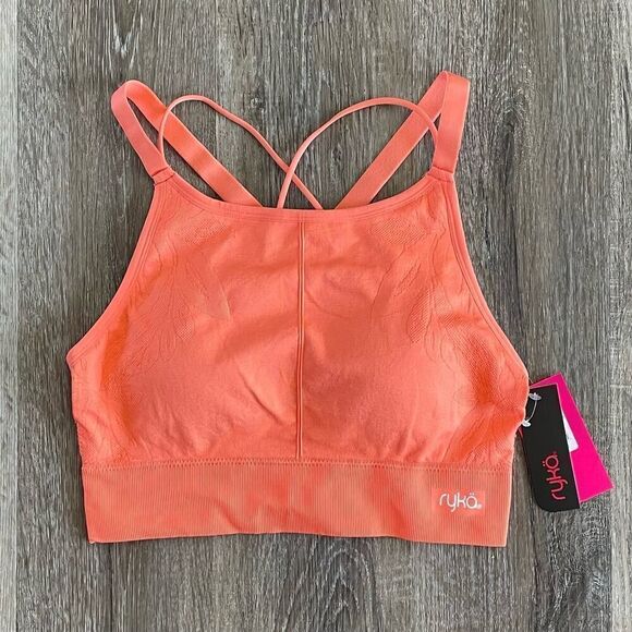 NWT Ryka Sports Bra in Fresh Salmon - Size: Large - Picture 1 of 3
